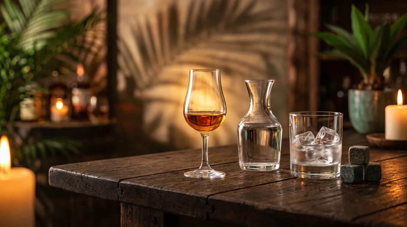 Faut-il mettre des glaçons dans le rhum ? Température, eau, verre : comment bien le servir