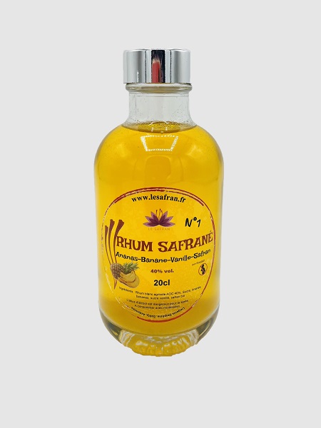 Rhum arrangé Bananes Ananas Vanille Safran n°1 – En direct de Le safran – l’or rouge des Ardennes (Ardennes)