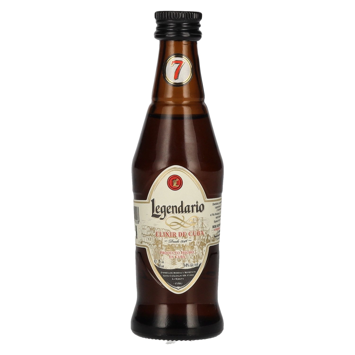 Rhum Legendario Legendario Elixir de Cuba 34% Vol. 0,05l