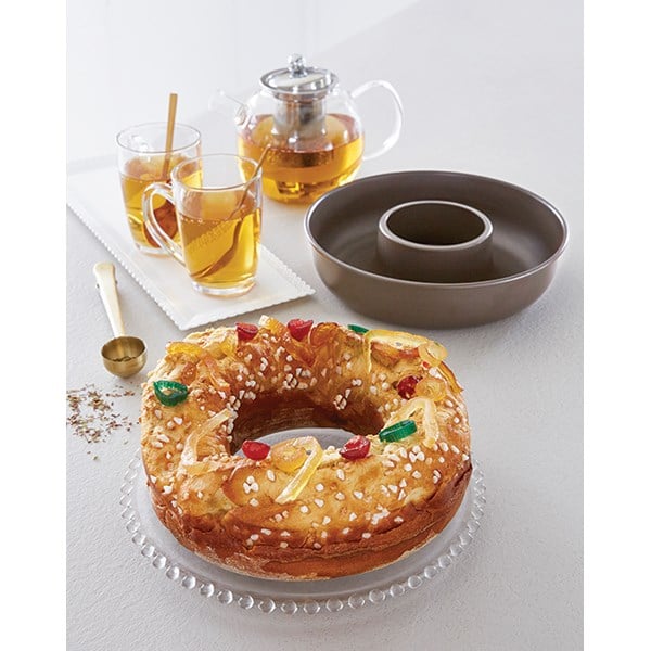 Moule à savarin ou couronne acier revêtu antiadhérent 24 cm Mathon []