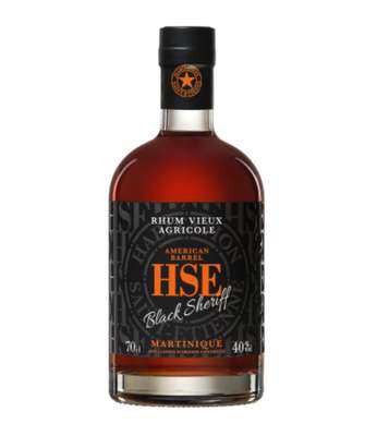 Habitation Saint Etienne Rhum vieux agricole Martinique Black Sheriff 40°, HSE (70 cl)