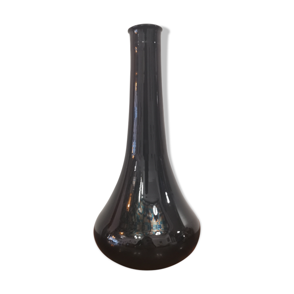 Flacon bouteille oignon Hongrie année 50 noir 12x0x23